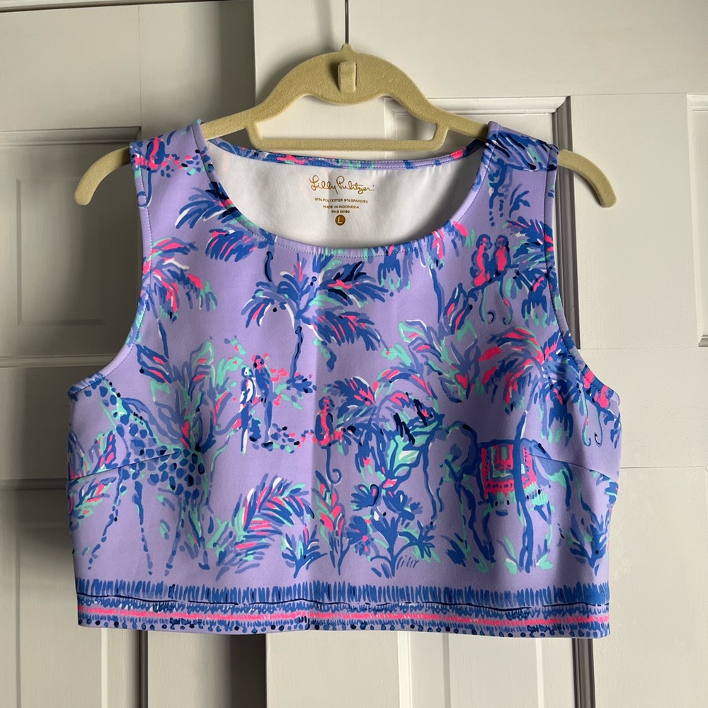 Lilly Pulitzer fruity monkey shirt and skort size L